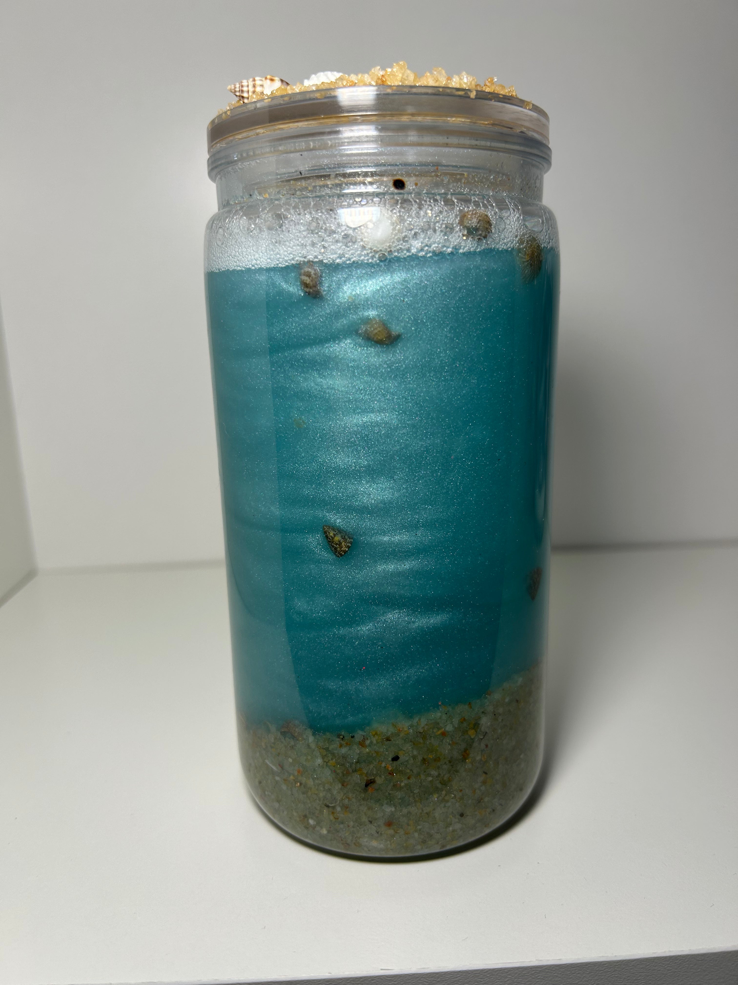 Premade 16 Oz Beach Cup